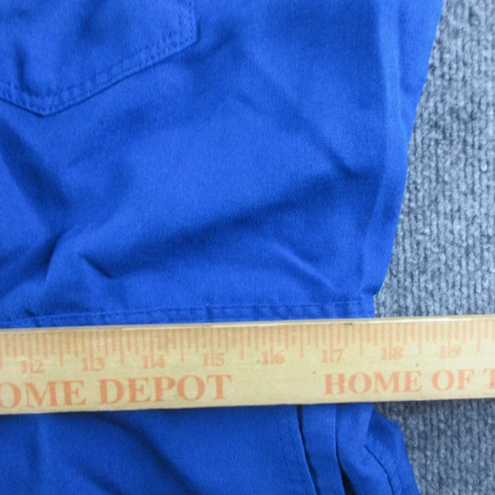 Workrite FR Coveralls Mens 50R Blue Twill Flame Resistant Mechanic Workwear USA